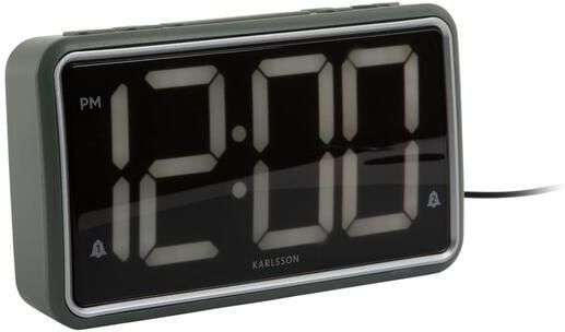 Karlsson Wekker New Retro Jungle groen 16.5x4.5x9cm