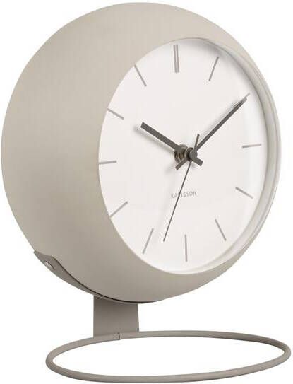 Karlsson Table clock Nirvana Globe warm grey