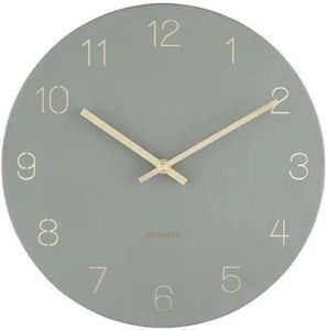 Karlsson Wandklok Charm Gegraveerde nummers Jungle Groen Ø35cm