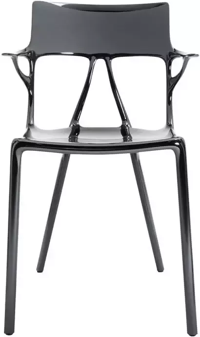 Kartell A.I. Stoel Armleuning Metallic Titanium - Foto 2