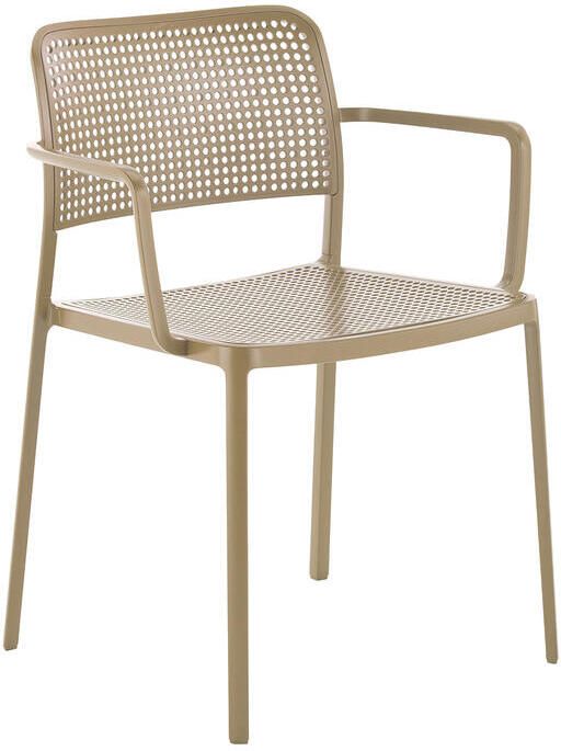 Kartell Audrey Eetkamerstoel met Armleuningen Beige