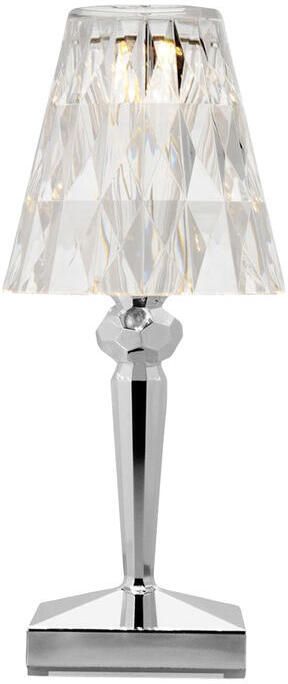 Kartell Battery Oplaadbare Tafellamp Chrome