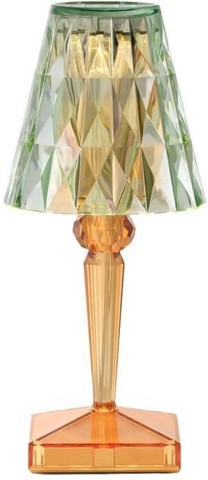 Kartell Battery Oplaadbare Tafellamp Mint Green Pastel Orange