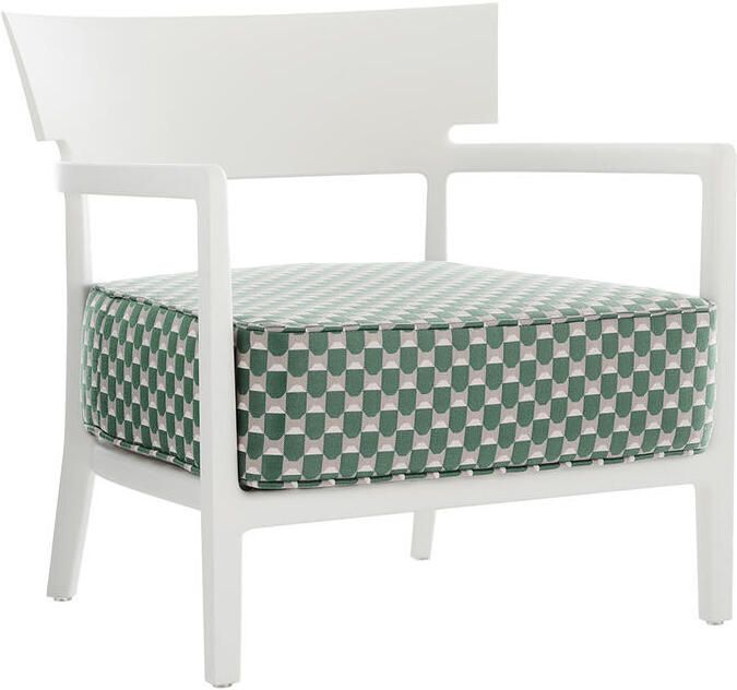 Kartell Cara Mat Liberty Tuinstoel Groen Wit