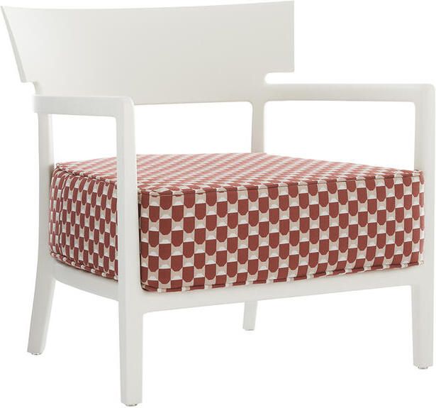 Kartell Cara Mat Liberty Tuinstoel Rood Wit