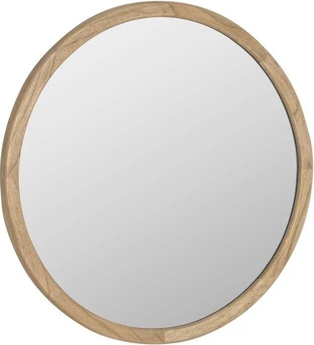Kave Home Alum Aluin ronde spiegel hout mindi Ø 80 cm