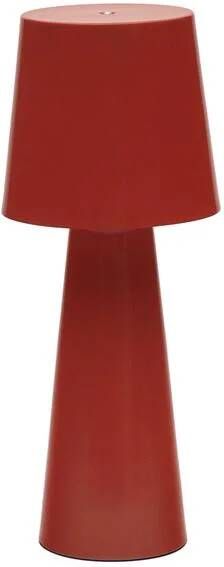 Kave Home Arenys grote tafellamp met rood geschilderde afwerking - Foto 1