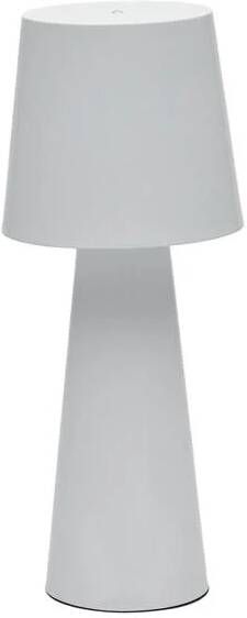 Kave Home Arenys grote tafellamp met wit geschilderde afwerking - Foto 1