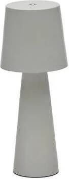 Kave Home Arenys tafellampje met grijs geschilderde afwerking - Foto 1