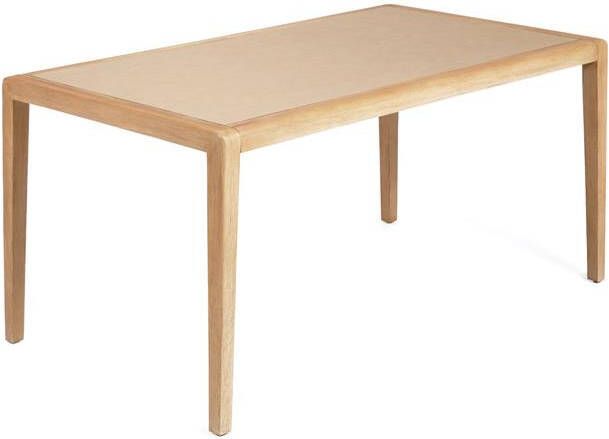 Kave Home Betere tafel in beige polybeton en massief acaciahout 160 - Foto 2