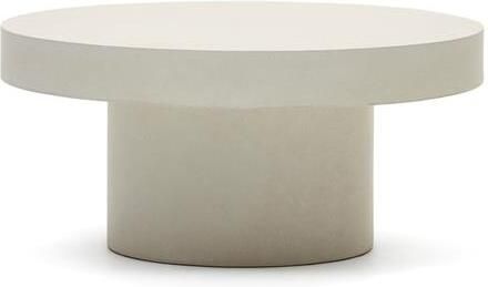 Kave Home Aiguablava ronde salontafel in wit cement Ø 90 cm - Foto 2