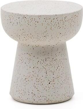 Kave Home Bijzettafel Pada van wit terrazzo Ø 40 cm - Foto 3