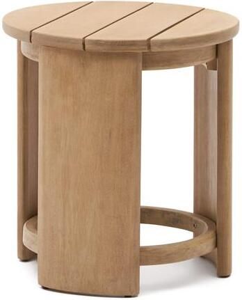 Kave Home Bijzettafel Xoriguer van FSC 100% massief eucalyptushout Ø63 5 cm - Foto 2