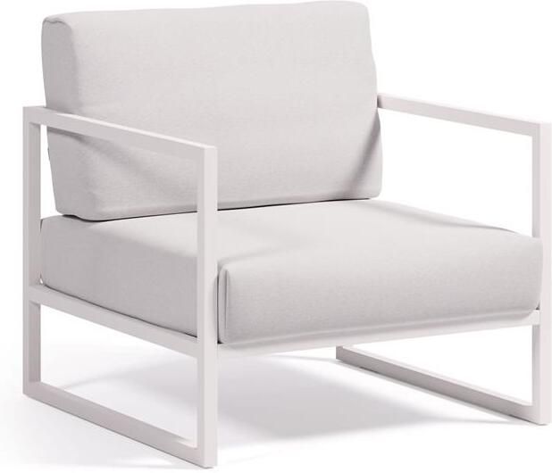 Kave Home Comova fauteuil voor buiten van wit aluminium - Foto 2