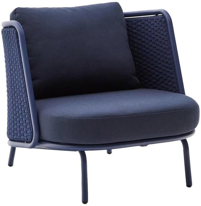 Kave Home Outdoor Fauteuil Sedalis Touw Donkerblauw