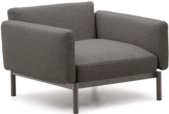 Kave Home Sorells modulaire buitenfauteuil met grijze bekleding en