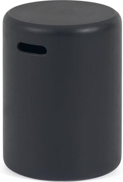 Kave Home Taimi outdoor voetensteun van beton met zwarte afwerking Ø