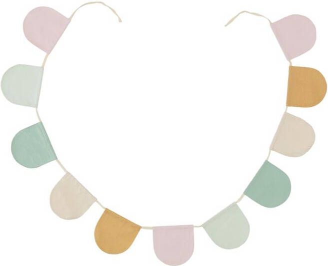 Kave Home Slinger Nami met vlaggetjes van 100% biologisch katoen