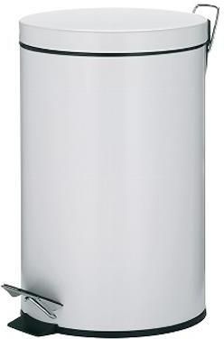 Kela Afvalemmer Cornell RVS wit 12 L