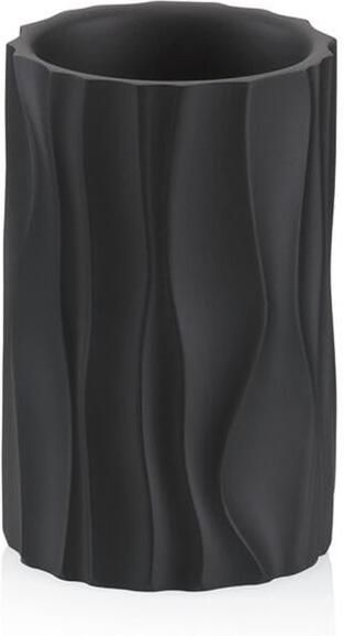 Kela Badkamer Drinkbeker Polyresin Zwart | Merida