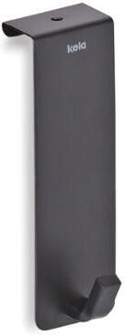 Kela Kledinghaak voor Deur Set van 2 Stuks Zwart | Colgar