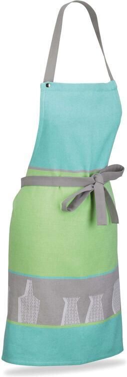 Kela Kookschort Keukenschort Set van 2 Stuks Katoen Blauw Groen 80 x