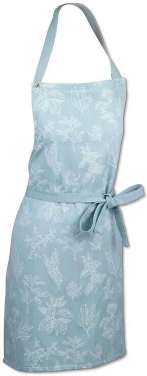 Kela Kookschort Keukenschort Set van 2 Stuks Katoen IJs Blauw 80 x 67