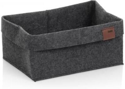 Kela Mand 26 x 19 cm Vilt Donkergrijs | Fay
