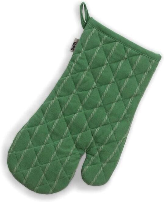 Kela Ovenwant Ovenhandschoen Set van 4 Stuks Katoen Groen met Streep 3
