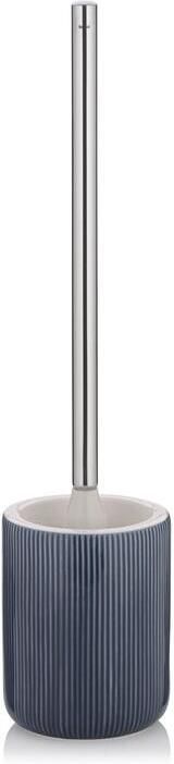Kela Toiletborstel met Houder Keramiek Rook Blauw | Ava