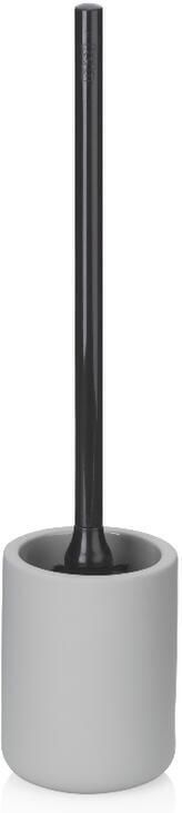 Kela Toiletborstel met Houder Kunststof Keramiek met Rubbercoating Grijs