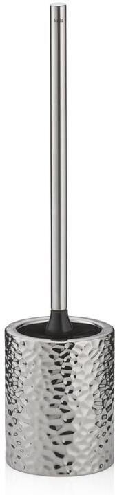 Kela Toiletborstel met Houder Verchroomd Keramiek Zilver | Sterlin