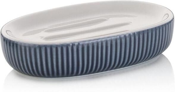 Kela Zeephouder Keramiek Rook Blauw | Ava