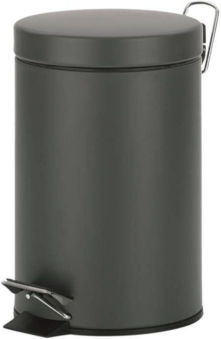 Kela Monaco Pedaalemmer 3 liter Donker Grijs