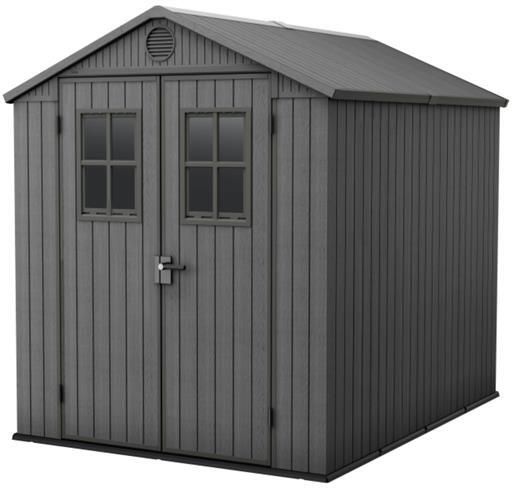 Keter Darwin 68 Tuinhuis dubbele deuren + ramen 190x244x221