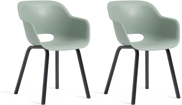 Keter Noa Tuinstoel 2 stuks 55x56 5x80cm Vintage Green