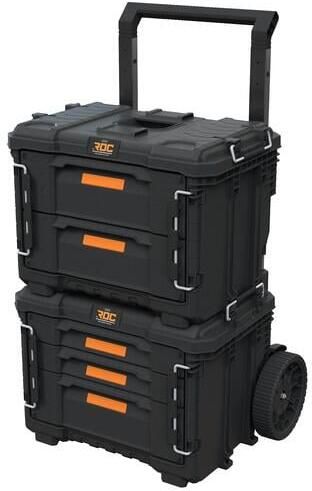 Keter Pro Gear XL Gereedschapswagen met 2 koffers 5 lades 64x47x79