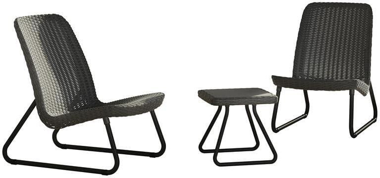 Keter 3-delige Loungeset Rio grafiet - Foto 8