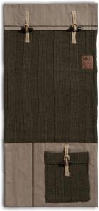 Knit Factory 6x6 Rib Pocket Groen 100x50 cm