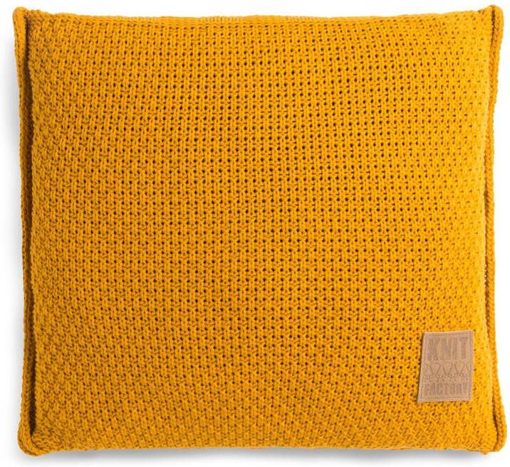 Knit Factory Jesse Sierkussen Oker 50x50 cm