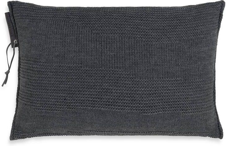 Knit Factory Joly Sierkussen Antraciet 60x40 cm