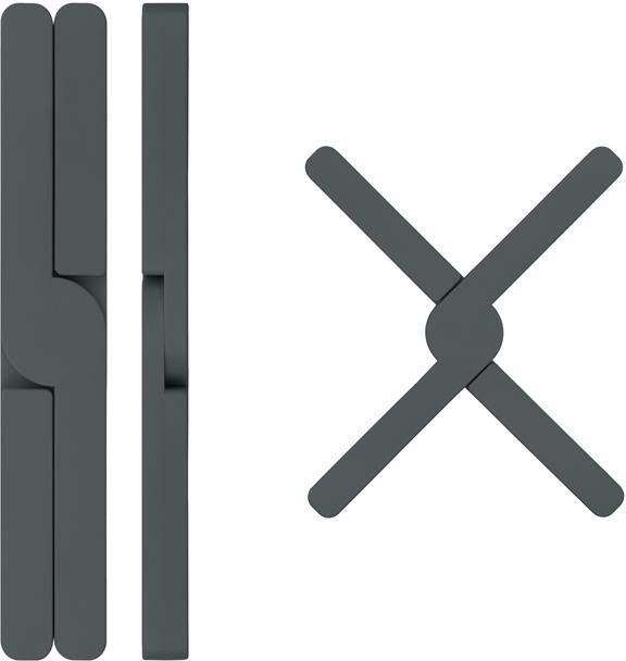 Krumble Opvouwbare silicone pannenonderzetter Antraciet