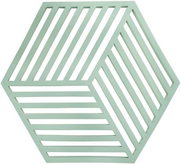 Krumble Pannenonderzetter Hexagon Groen 16 x 14 cm