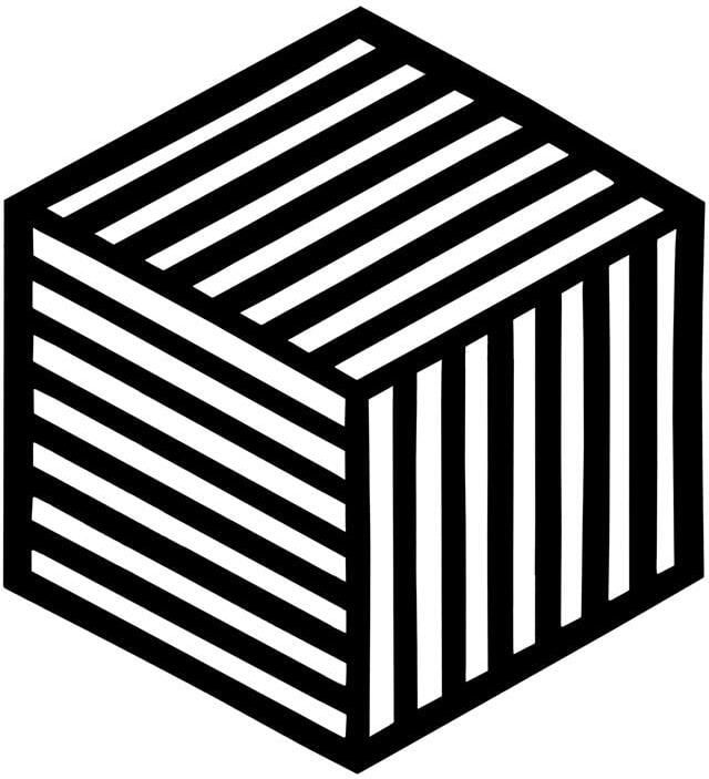 Krumble Pannenonderzetter Hexagon Zwart 16 x 14 cm