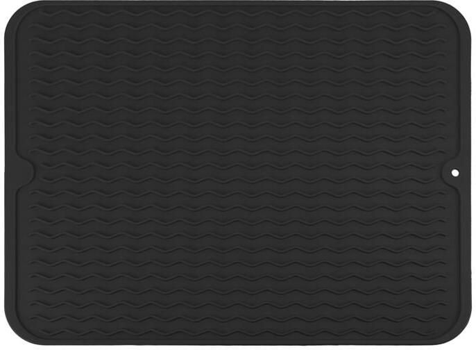 Krumble QUVIO Afdruipmat Silicoon Zwart