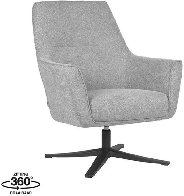 LABEL51 Fauteuil Tod Zinc Weave Zwart Metaal