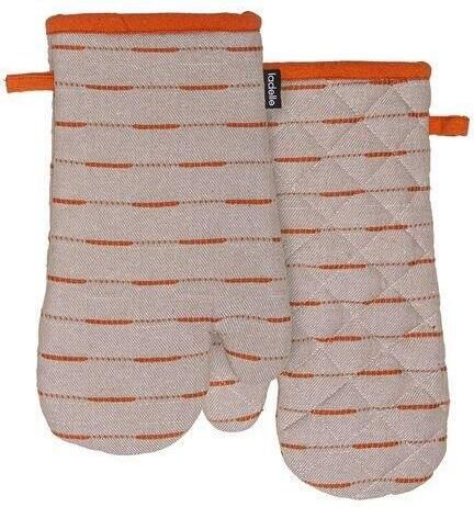 Ladelle Dash Ovenwant | Ovenhandschoen Set van 2 Stuks Oranje Gerecycled Ka