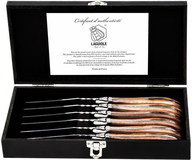 Laguiole Style de Vie Luxury Line Steakmessenset 6 st.