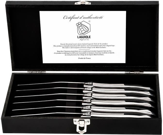 Laguiole Style de Vie Luxury Line Steakmessenset 6 st.