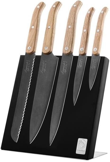 Laguiole Style de Vie Messenset 5-delig met Magnetisch Messenblok